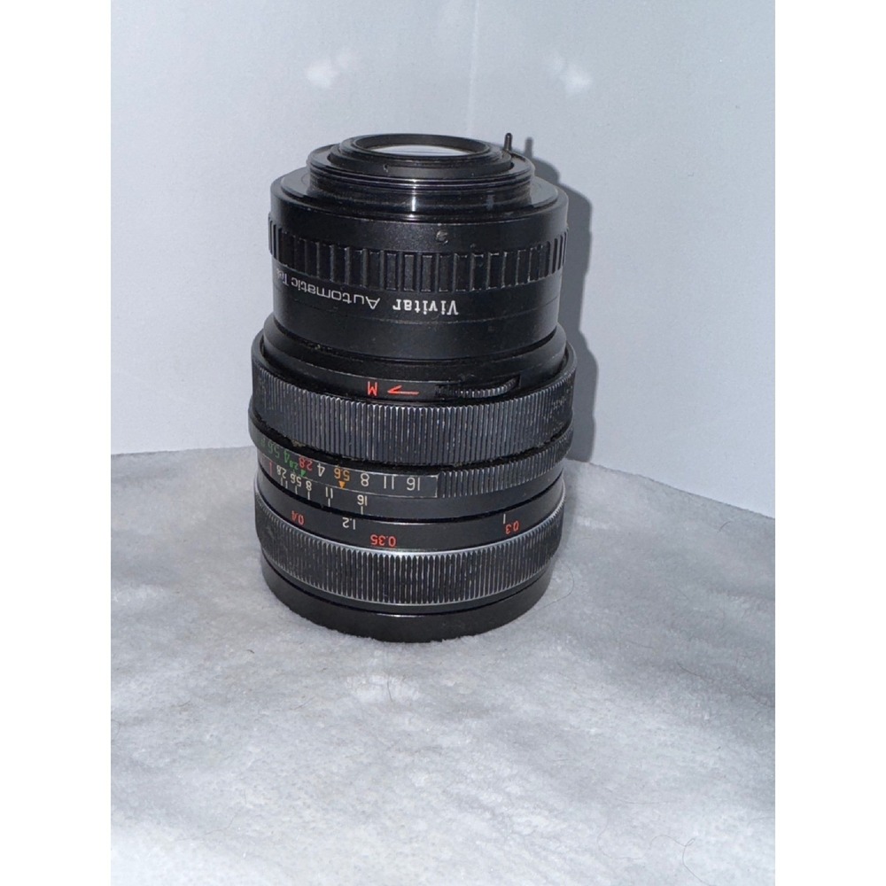 Vivitar Auto 28mm Telephoto Lens VTG Camera Lens W/Auto Focus TeleConverter 2x1